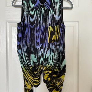 Beautiful Sheer Front Tie Blouse, Like New, Size